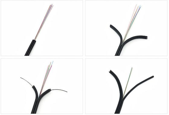 1 2 4 6 câble d'interface d'intérieur du noyau FTTH avec la veste de LSZH