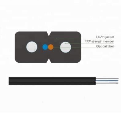 Câble optique en acier de fibre de porteur central de FTTH Singldemode FRP KFRP