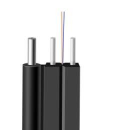 Bas câble d'interface d'intérieur du noyau FTTH de la gaine KFRP GJXFH 8 de fumée