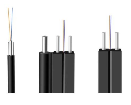 2 4 6 8 10 12 câble d'interface micro extérieur d'intérieur du noyau FTTH