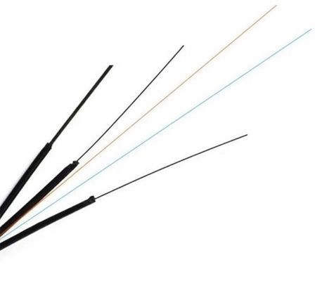 Bas câble optique plat de fibre de la gaine FTTH du frottement LSZH avec le messager de chute