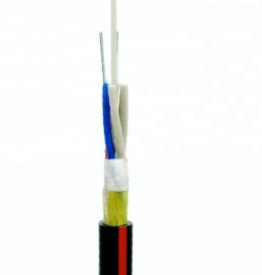 Câble optique extérieur de fibre du noyau ADSS OFC du mode unitaire 24