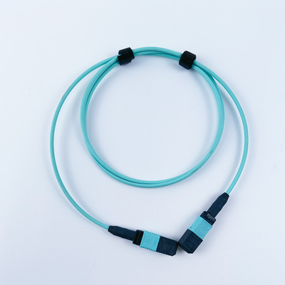 Fan Kit Fiber MTP Jumper Breakout Cord de corde de correction de 12 noyaux 2.0mm MPO au LC